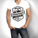 Steamboat Music Fest #YOUGOTSHOT Mens V Neck Shirt